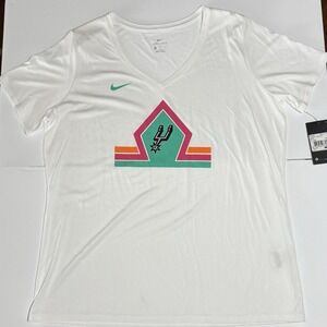 San Antonio Spurs Women's Fiesta City Edition Nike Dri Fit White Size XL - New